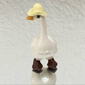 Vintage HAGEN-RENAKER Bone China Cowboy Father Duck Miniature Figurine